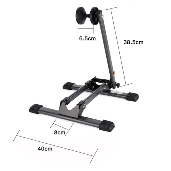 Kantbaghjulsstativ foldbar - sort