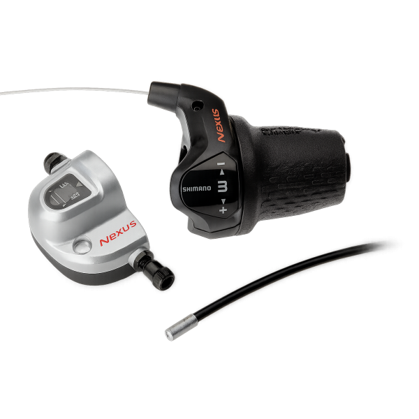 Shimano Turner 3 Speed Nexus SL -3S42E med kabler og Clickbox - Black (arbejdspladsemballage)