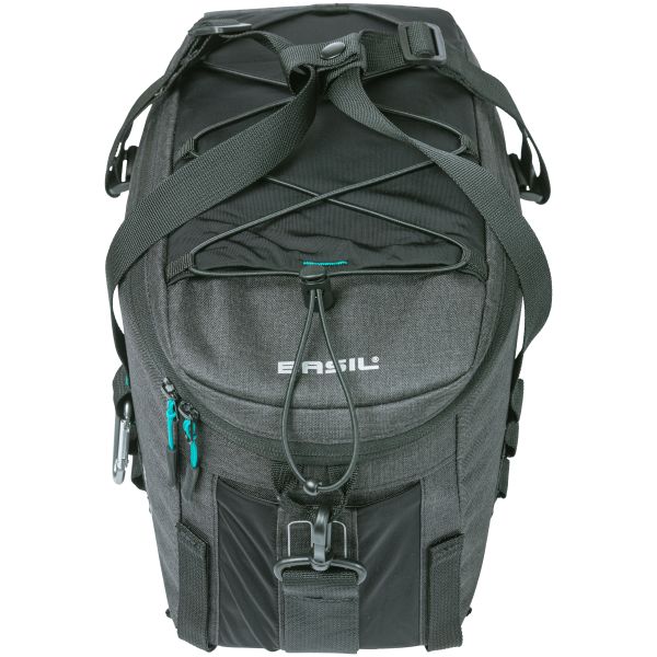 Basil Discovery 365D Bagageadfærd taske M - sort, vand -repellent, 9l, unisex, sporty