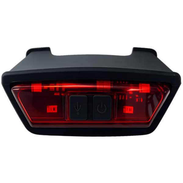 Ked baglygte embrace mtb hjelm - LED - USB genopladelig