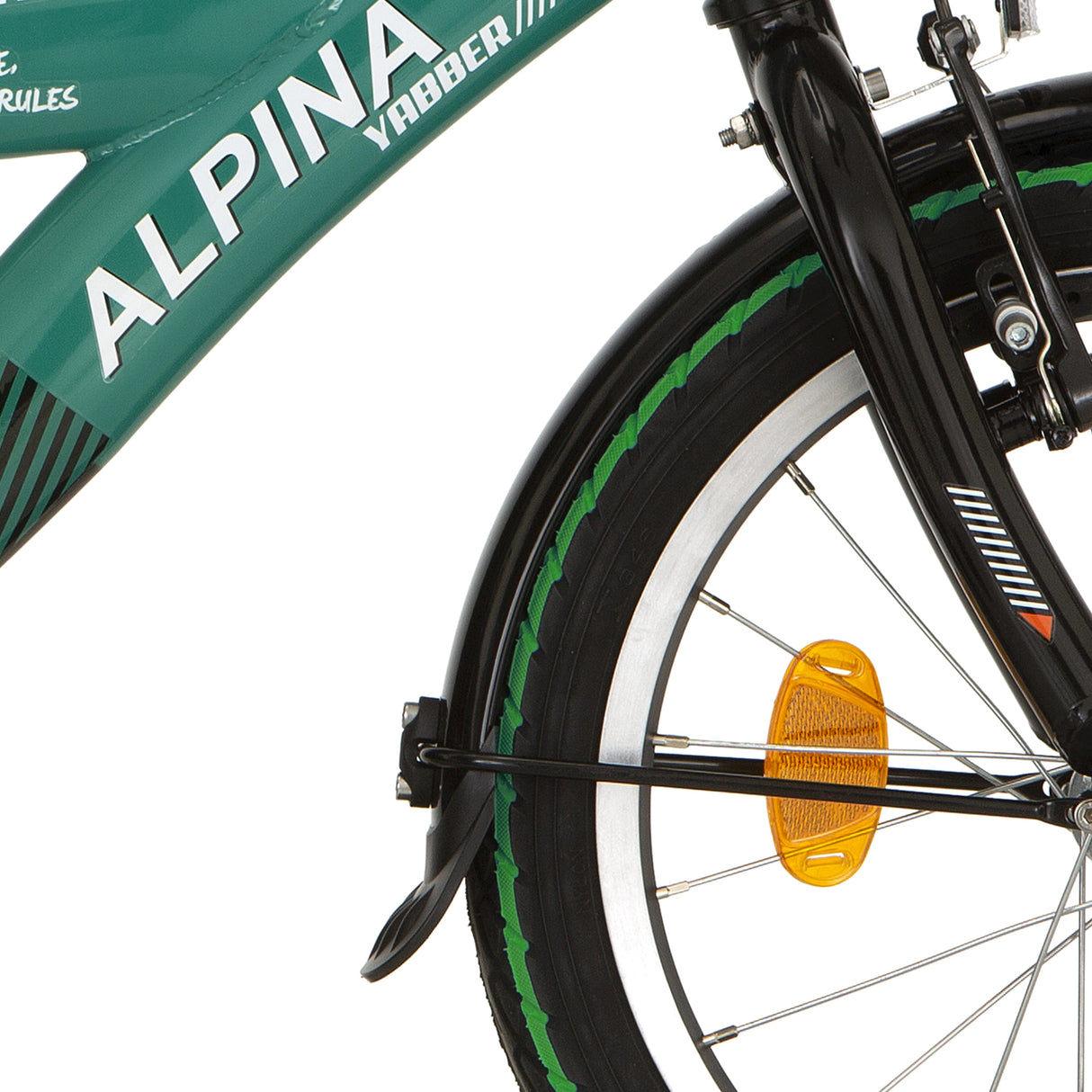 Alpina skærmsæt + stang 16 yabber sort mat
