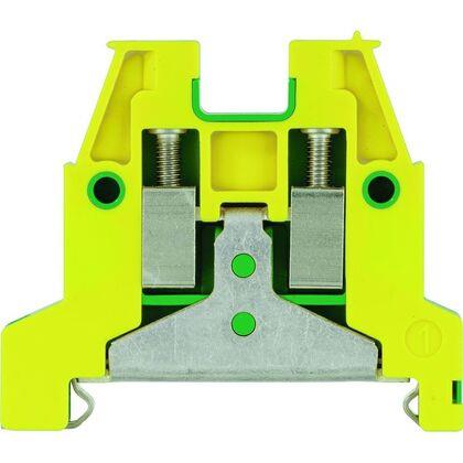 Allen-Bradley skinneklemme 4mm jordgrøn gul