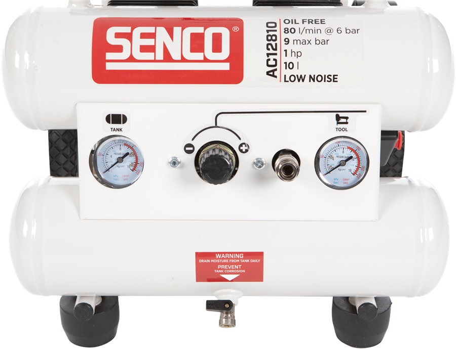 Senco oliefri støjsvag kompressor ac12810