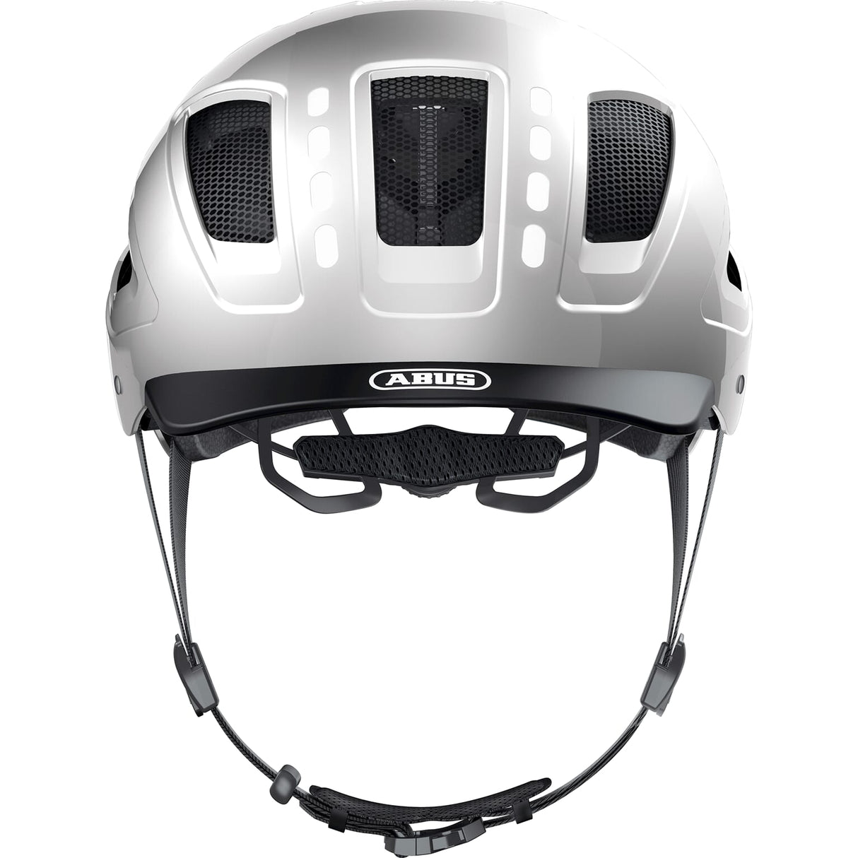 Abus Helmet HyBan 2.0 LED Signal sølv L 56-61cm