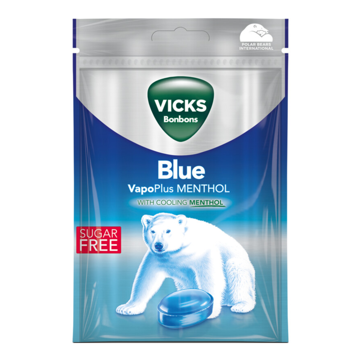Vicks blå sukkerfri pose (20x 72gr)