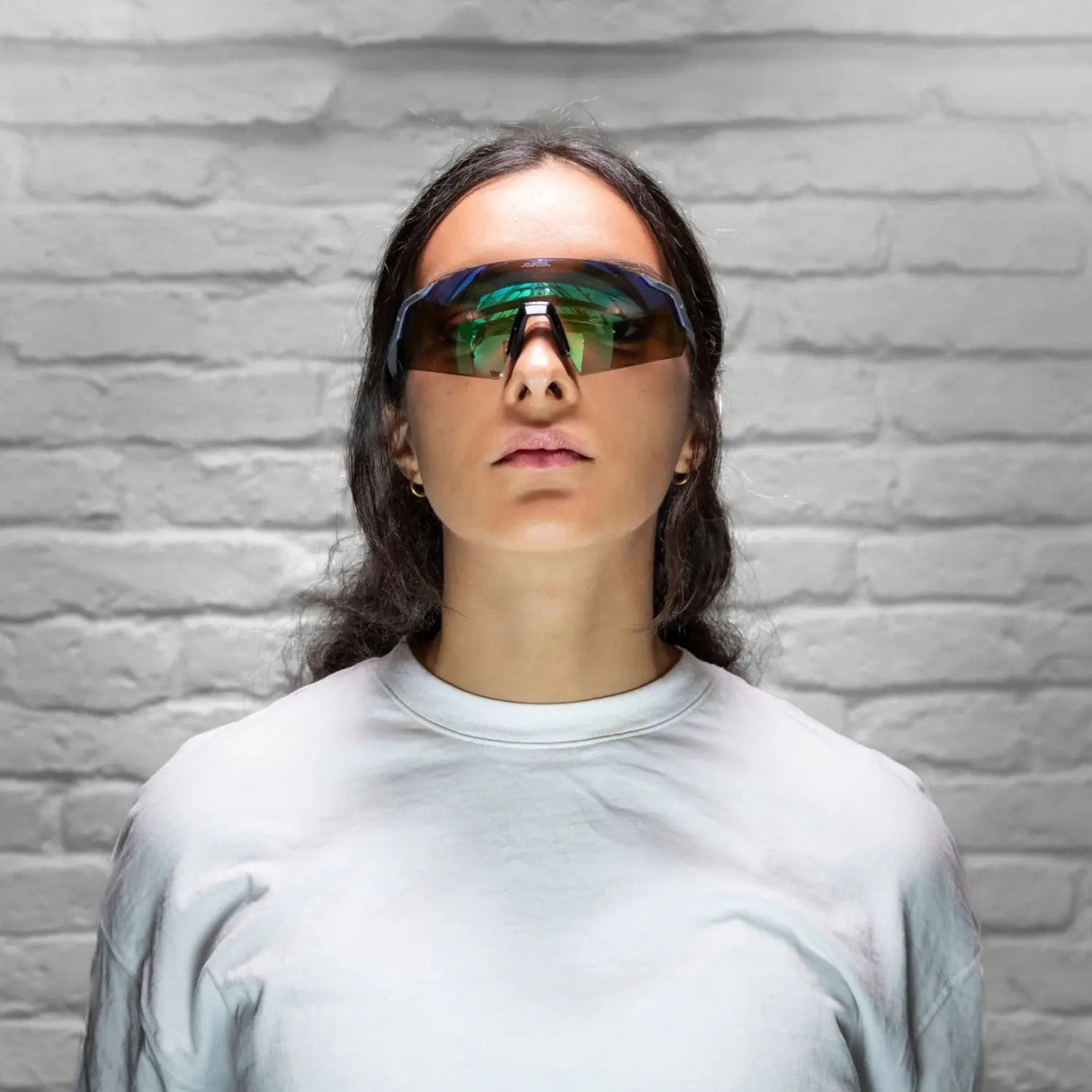 Olympisk sportstøj alpina sportssportsbriller turbo air q-lite mat grå