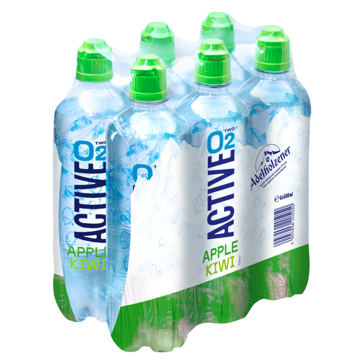 Active o2 æble kiwi (6x 50cl)