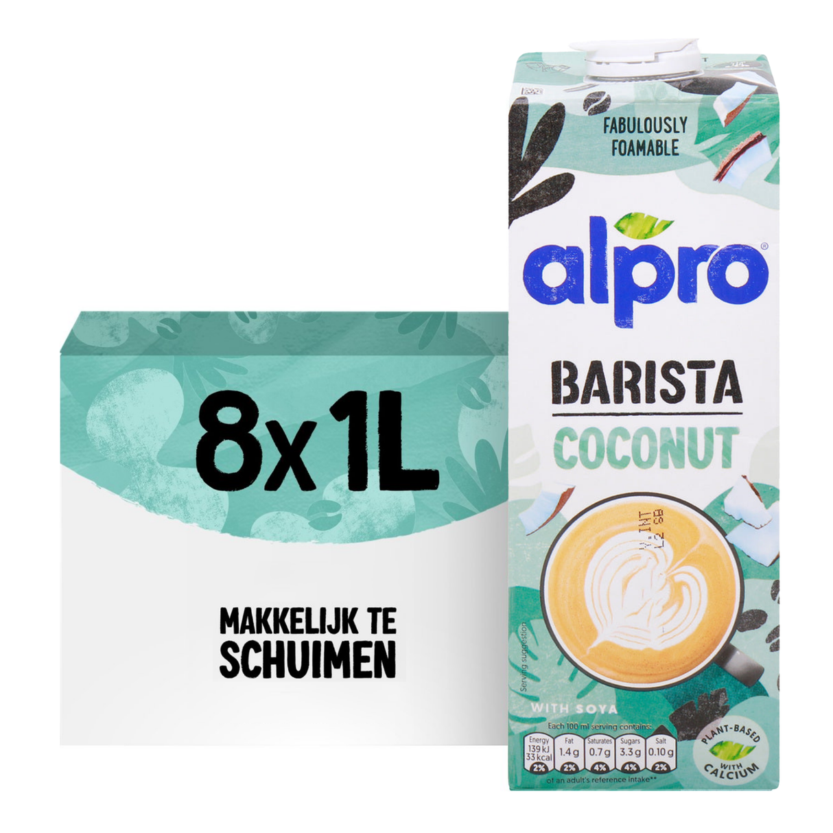 Alpro barista kokosnød (8x1 liter)