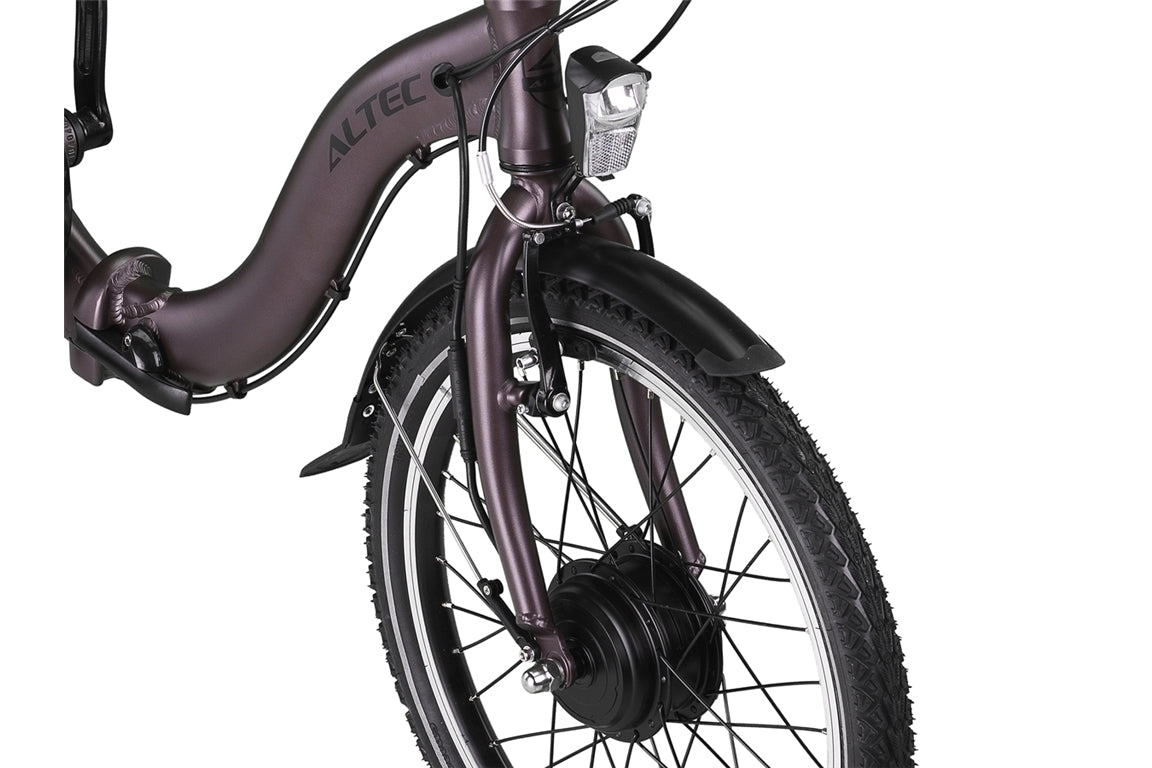 ALTEC COMFORT e-cykelfoldningscykel 20 tommer 7-spd. 518Wh Terra Brown M129 40nm -