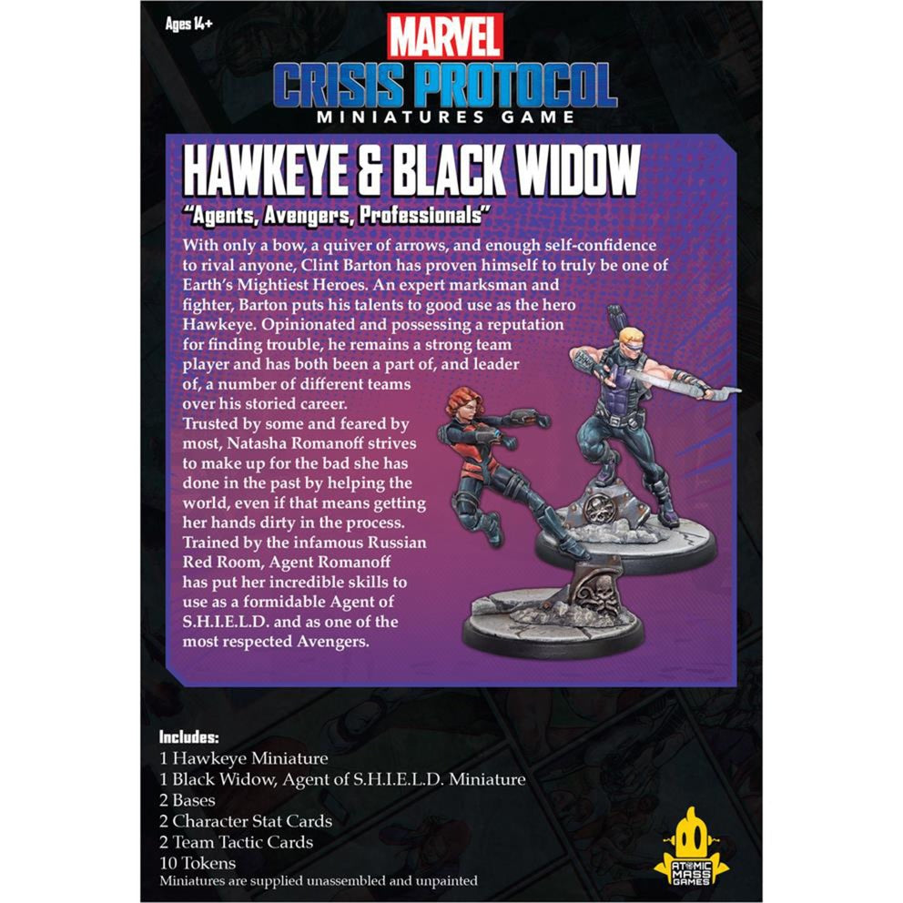 Asmodee Crisis Protocol: Hawkeye og sort enke