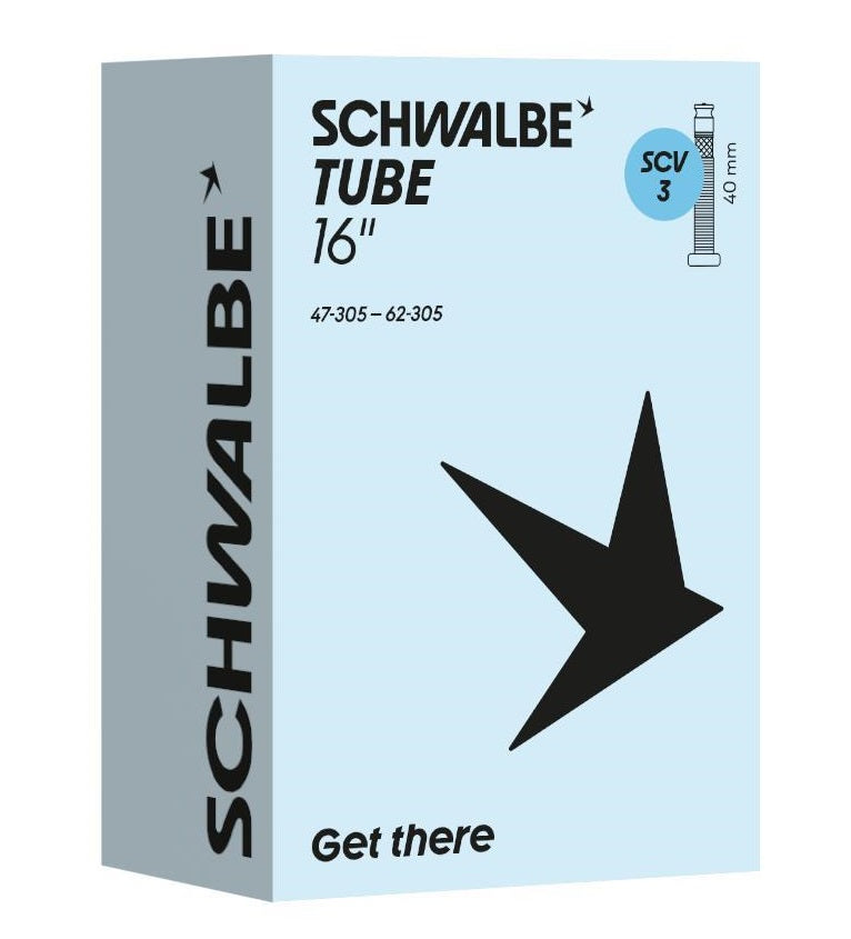 Schwalbe inderrør scv3 16 tommer 47 62-305 klikventil 40 mm