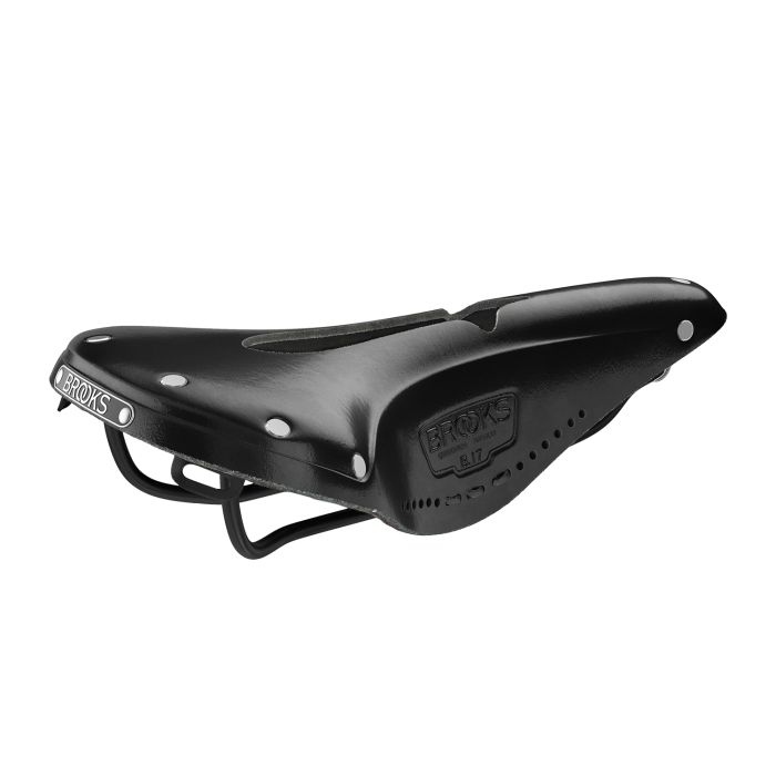 Brooks b17 smal udskåret - sort