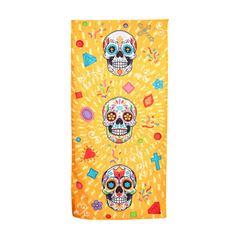 Dia de los muertos strandhåndklæde i mikrofiber