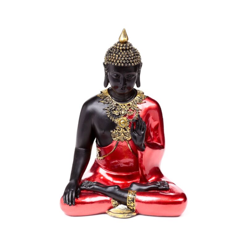 Rød, sort guld Thai Buddha meditation