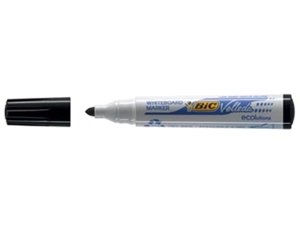 Bic velleda 1701 - whiteboard tusch - rund spids - sort
