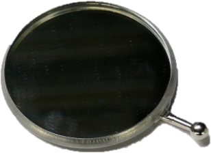 Midlock glazen spiegelkop 56mm