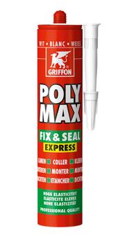 Griffon polymax fix tætning montering tætningsmasse hvid 425g