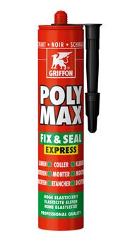 Griffon polymax fix tætning montering tætningssæt sort 425g