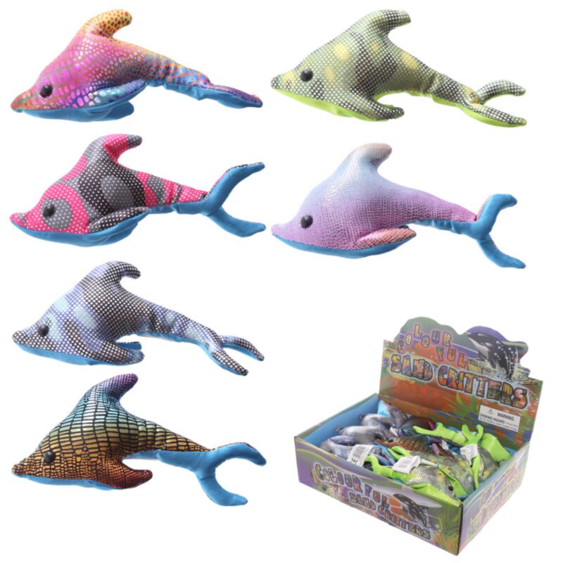 Delfindyr krammedyr sanddyr 14cm