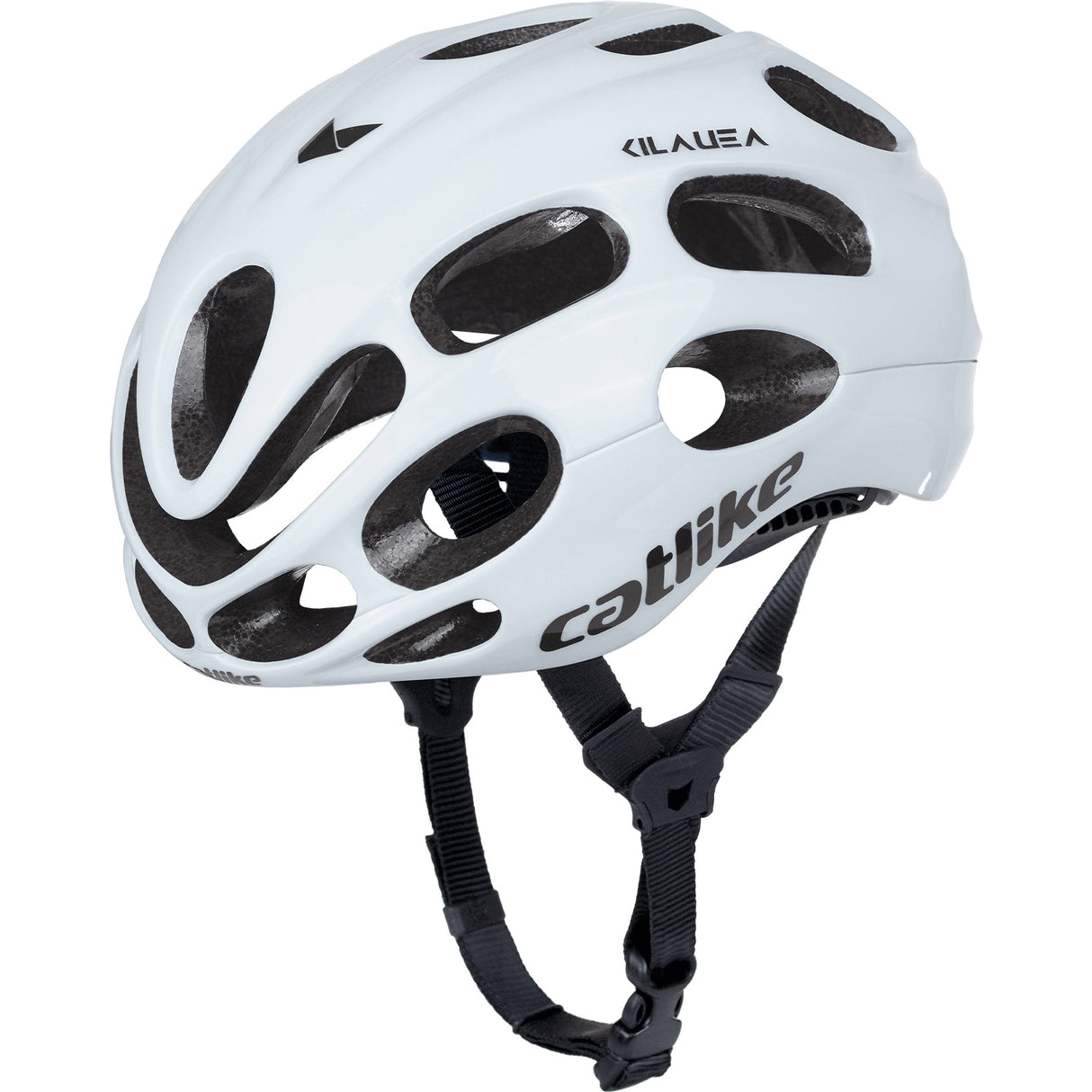 Kattelignende racerhjelm kilauea str. l 58-60cm hvid mat
