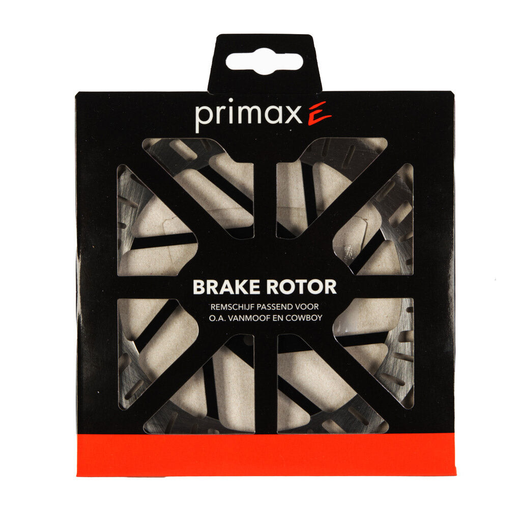 Elvedes primax e bremseskive �160mm inkl. 6 bolte sort sølv