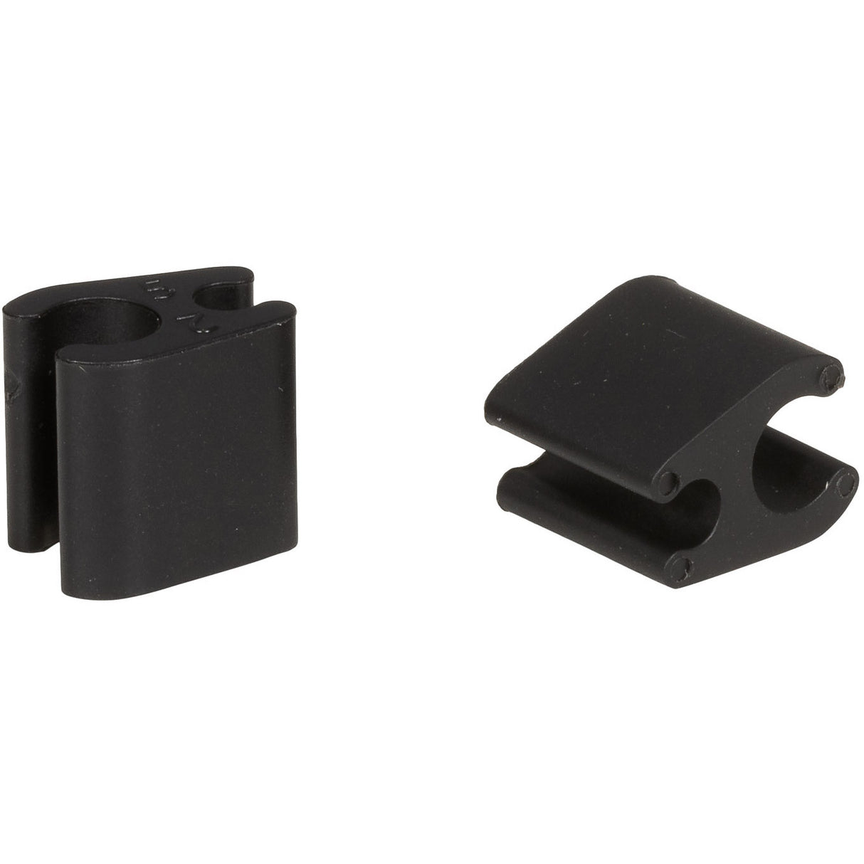 Elvedes kabelclips duo 4,1+4,1mm sort (10 stk)