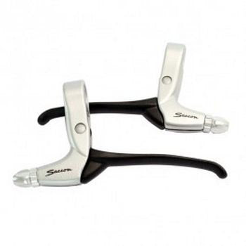 VWP Brake Handle Set Saccon White L211A84R3P04S Mat Black Lever