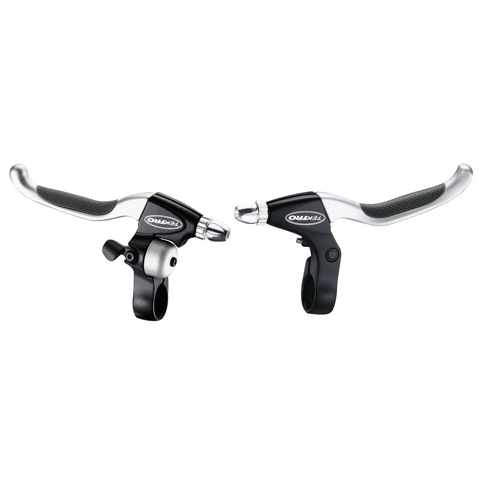 Tektro CL530TS+CL533RT Rollerbrake Brake Handle Set 4-finger sort satin med klokke (hængende pakke)