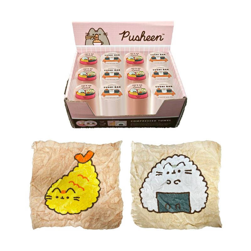 Union pusheen the cat sushi club kompakt rejsehåndklæde