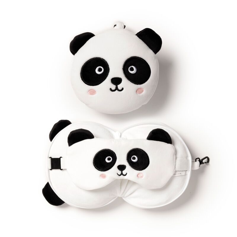 Ty relaxeazzz panda rund rejsepude sovemaske