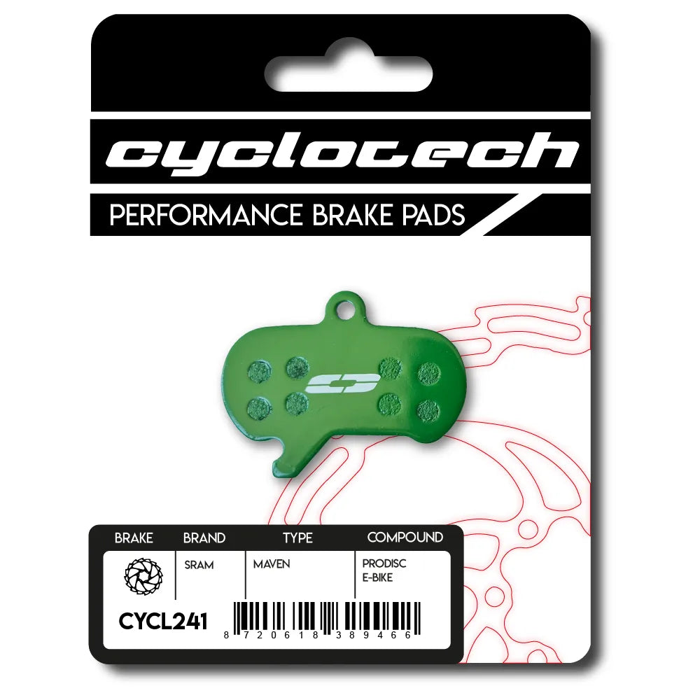 Cyclo tech schijfremblok prodisc e-bike sram maven