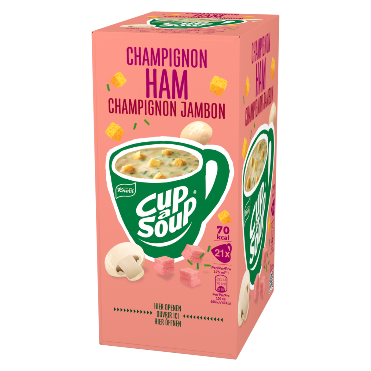 Knorr cup-a-suppe svampeskinke (21x 175 ml)