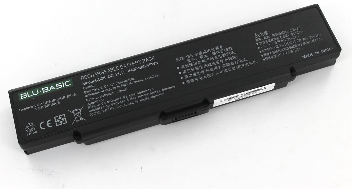 Bærbar batteri 4400mAh sort