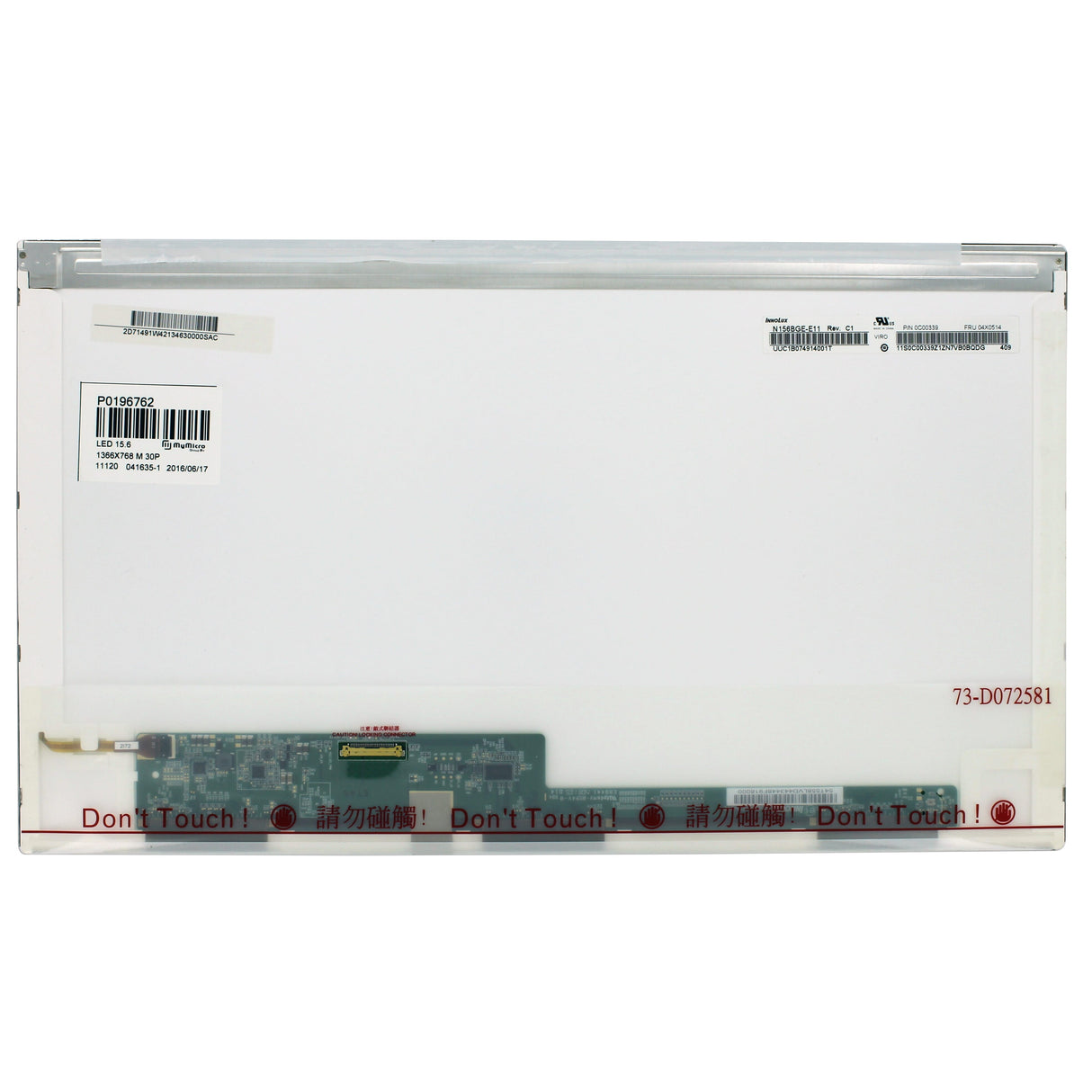 15,6 tommer LCD-skærm 1366x768 mat 30pin EDP
