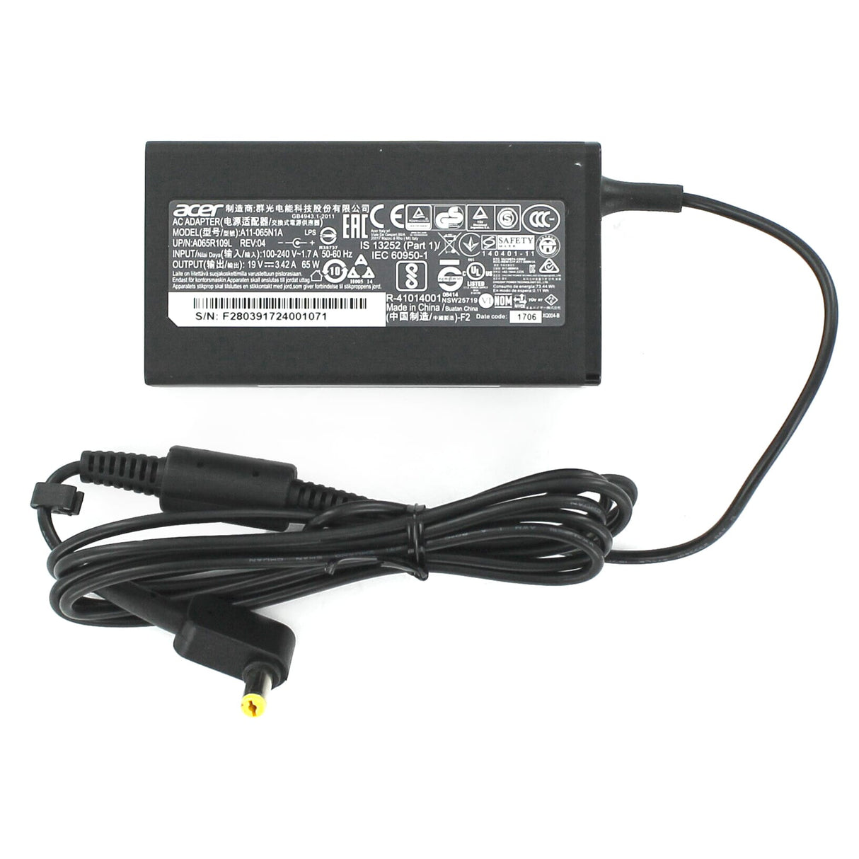 Acer bærbar AC adapter 65w