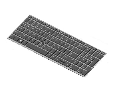 HP bærbar tastatur QWERTY US + baggrundsbelysning