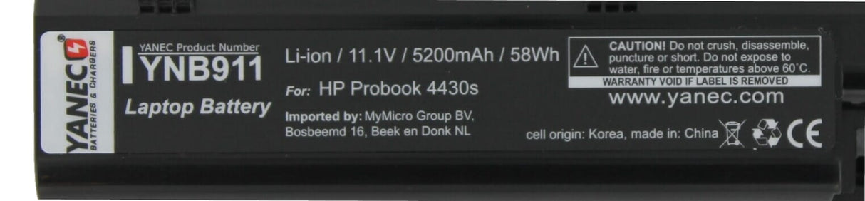 Yanec bærbar batteri 5200mAh