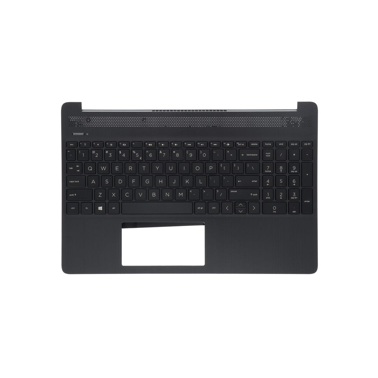 Ty hp bærbar tastatur qwerty us + topcover - grå