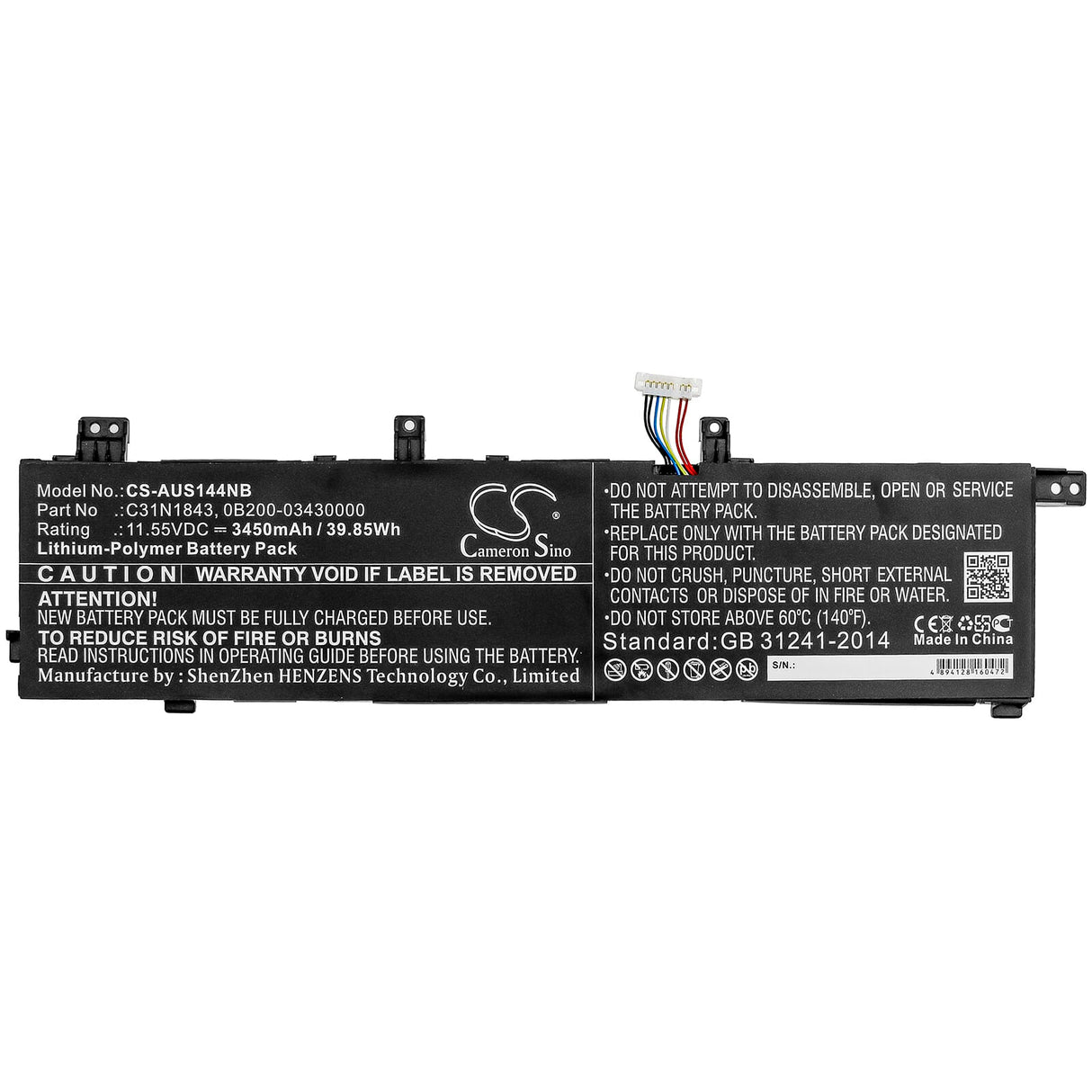 Laptop batteri 3450mah
