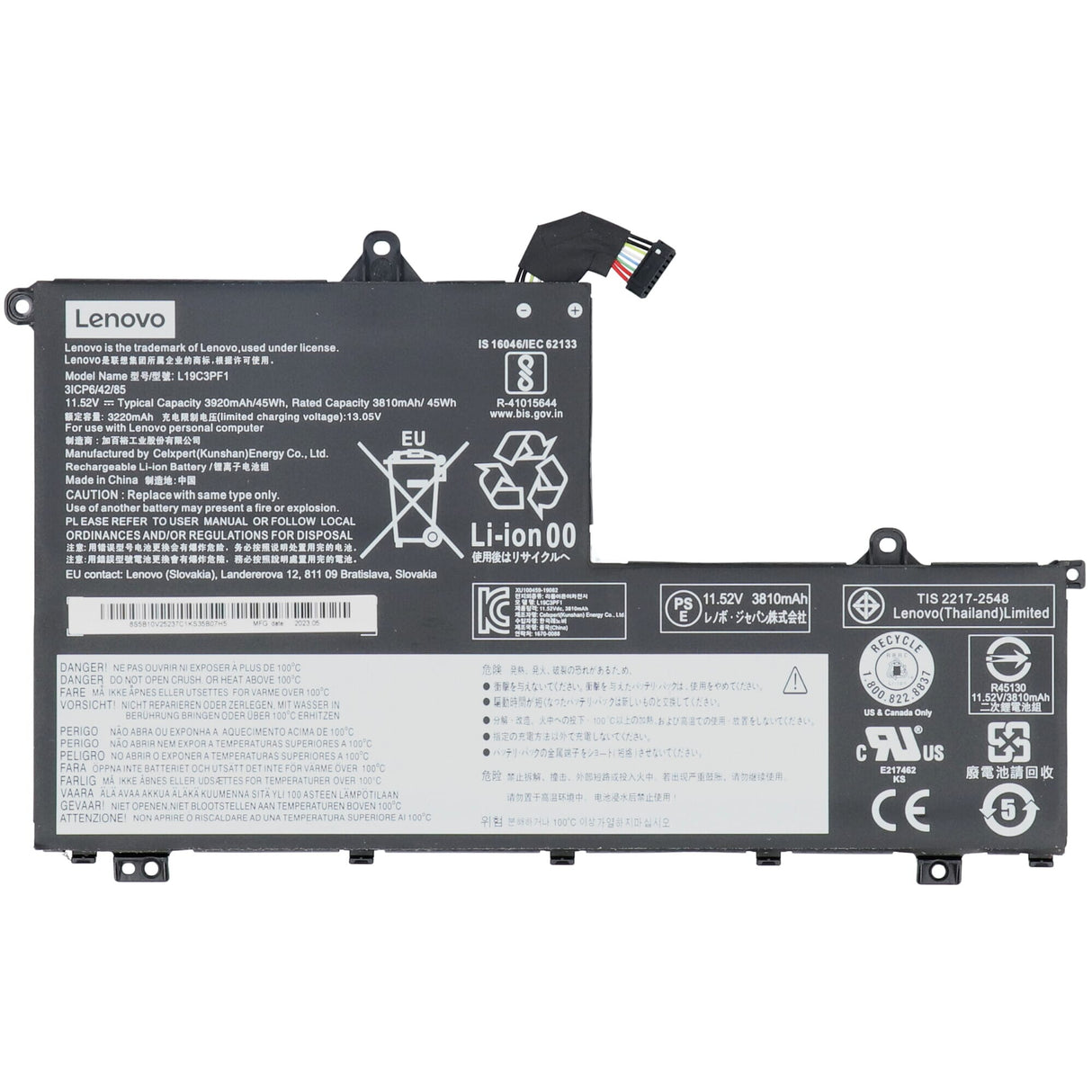 Lenovo bærbar batteri 3880 mAh