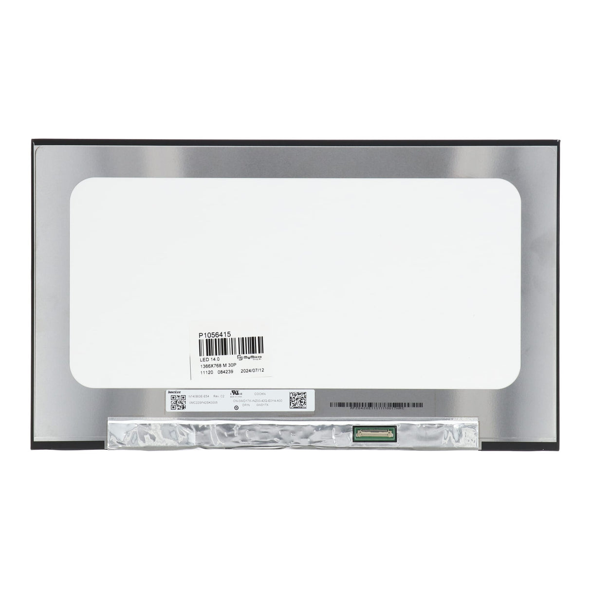 14,0 tommer LCD -skærm 1366x768 Matte 30pin EDP