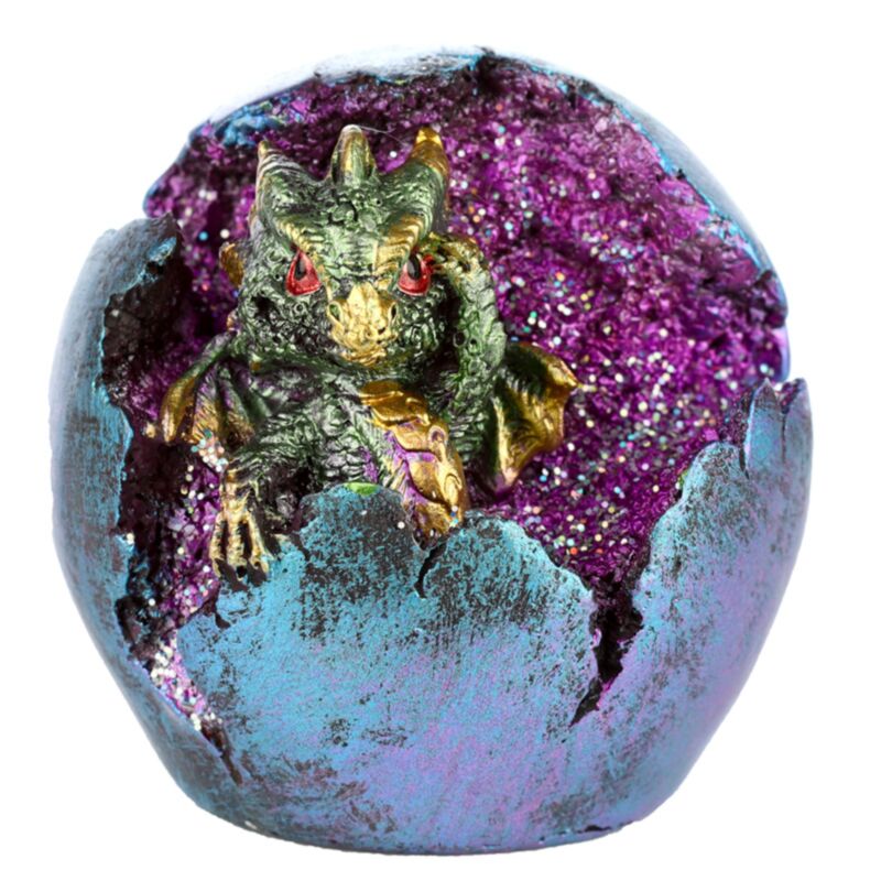 Baby drage led geode rugende drageæg