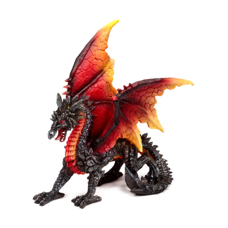 Dark legends beskytter af natten obsidian ilddrage 17 cm