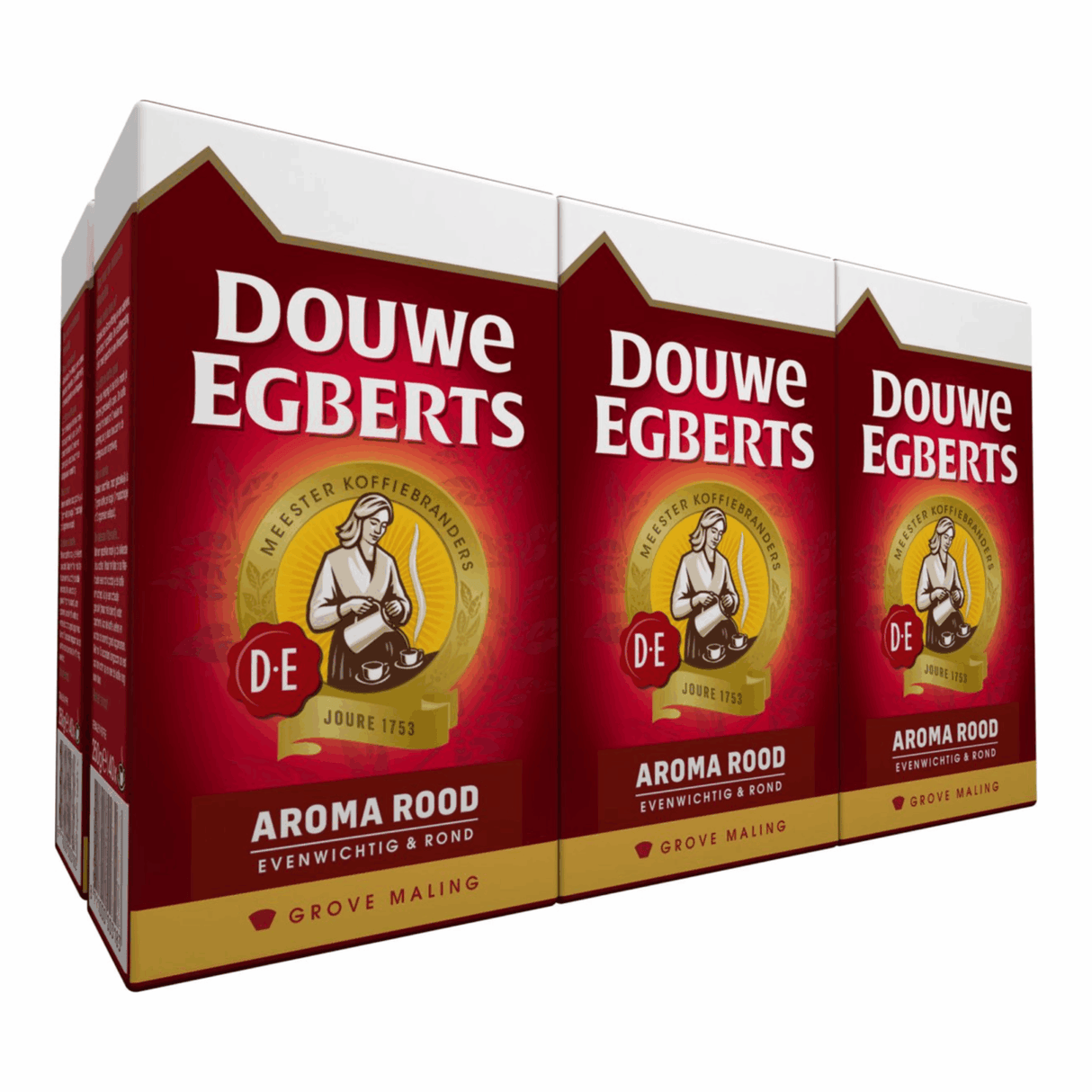 Douwe Egberts aroma rød grovmalet filterkaffe - 6 x 500 gram