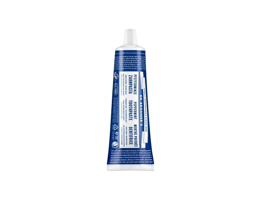 Dr. Bronners tandpasta pebermynte uden fluor