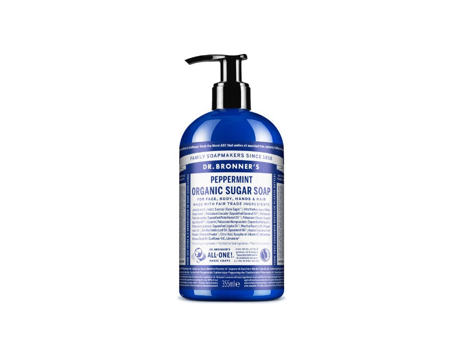 Dr. Bronners sæbepumpe - pebermynte - 355 ml