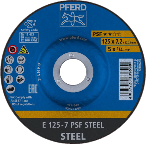 Pferd abs stål a30 125-7 | 10 stk