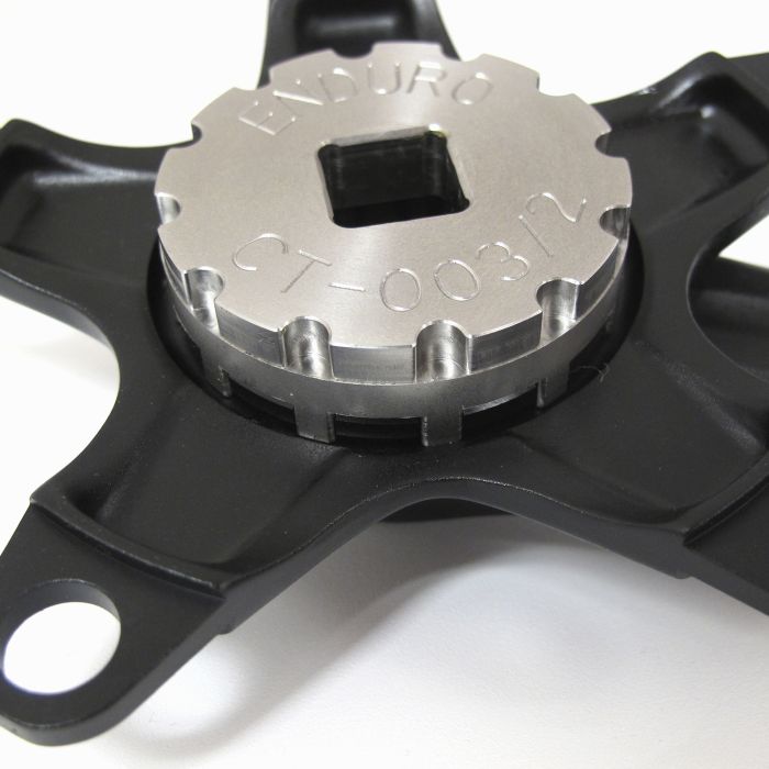 Enduro lejer rotor kompakt kranksæt låsering værktøj - 30 mm spindler