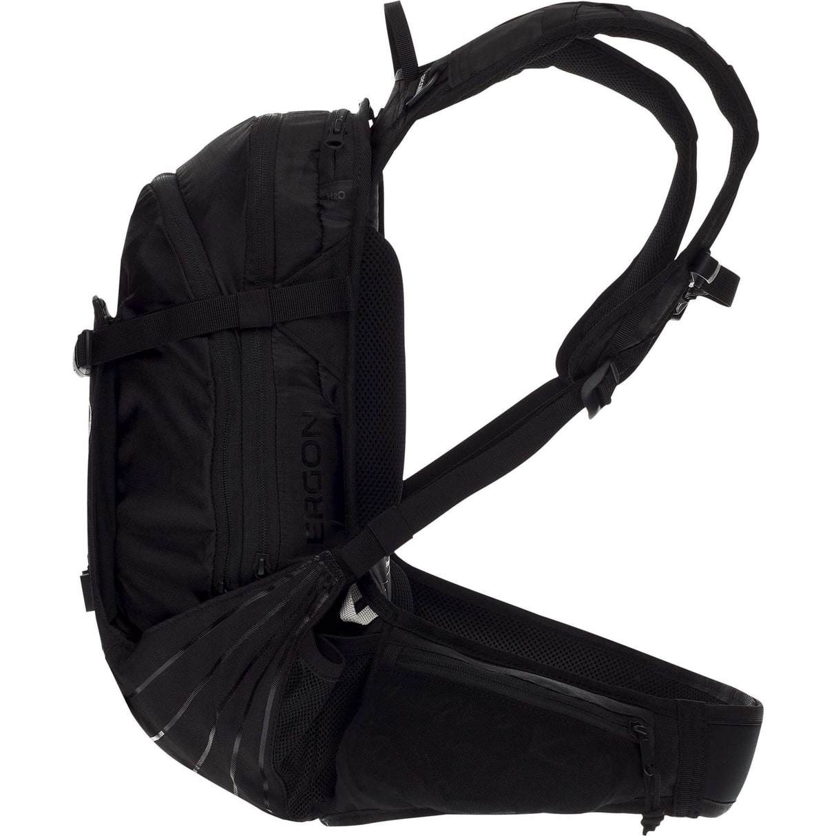 Ergon BA2 Black - Compact All -Mountain -rygsæk til actionkameraer, justerbart bæresystem, 10L kapacitet