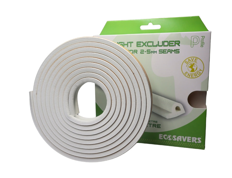 Ecosavers Tour Strap - P -profil - 6m - 2-5mm - Hvid